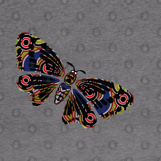 Aboriginal Art - Butterfly Angled by hogartharts